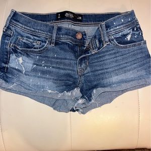 Hollister low rise short short denim size 7